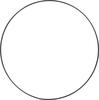 Metalen ring "Cirkel", Zwart