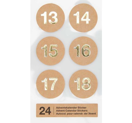 Adventskalender stickers
