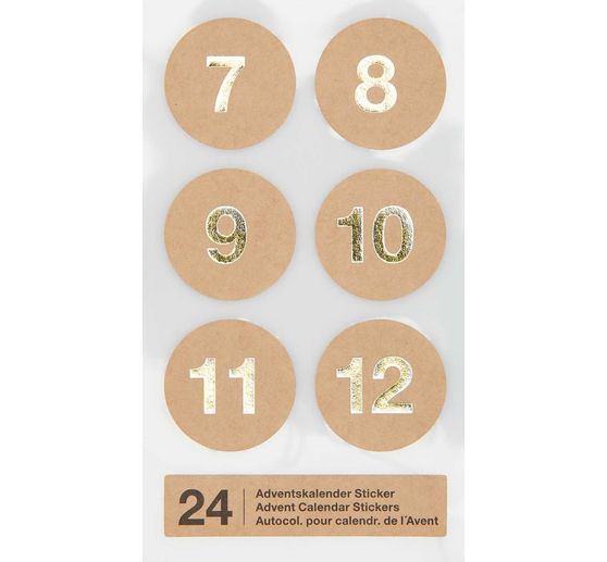 Adventskalender stickers