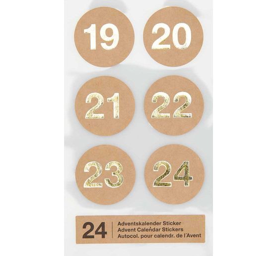 Adventskalender stickers