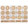 Adventskalender stickers Natuur