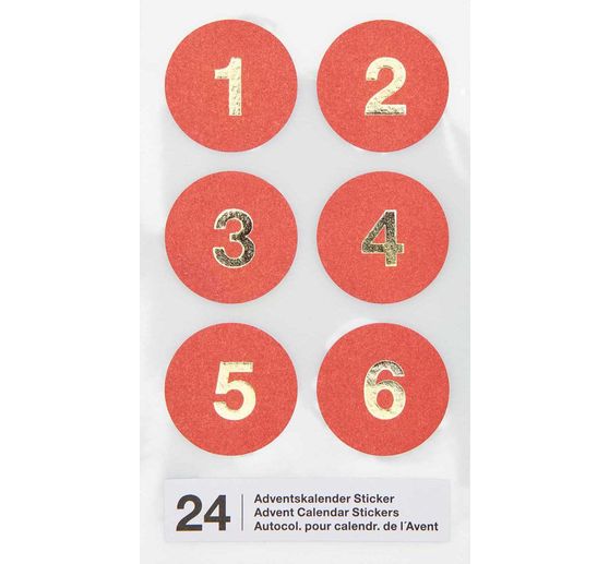 Adventskalender stickers