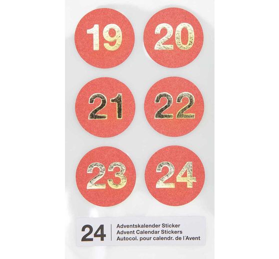Adventskalender stickers