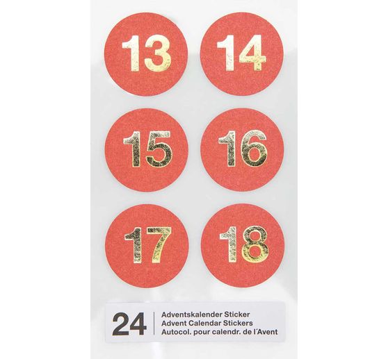 Adventskalender stickers