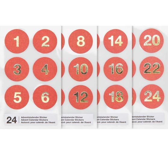 Adventskalender stickers