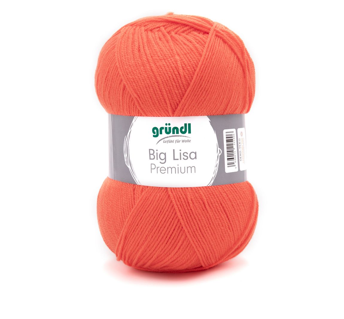 Wol Gründl "Big Lisa Premium" - Oranje
