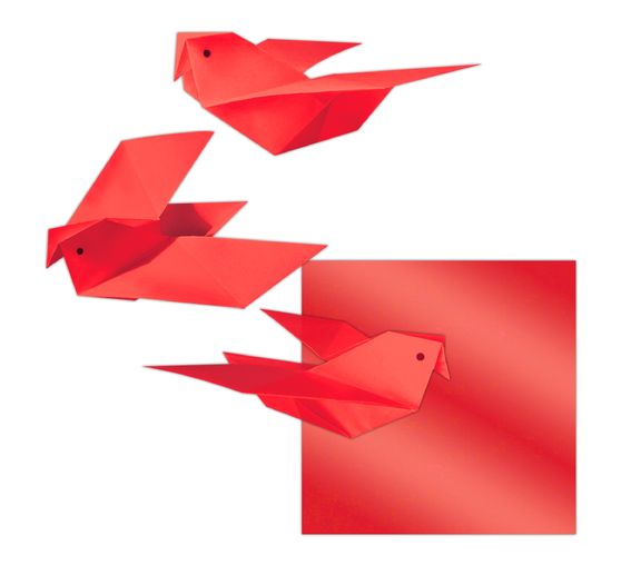 Transparent paper-folding paper