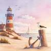 Napkin "Evening mood by the sea"