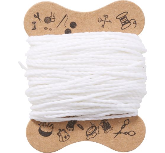 Micro macramé cord, waxed