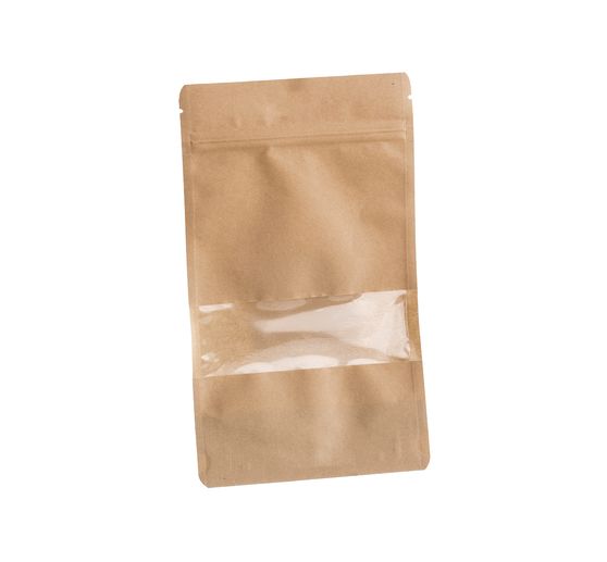 Doypack stand up pouch with window