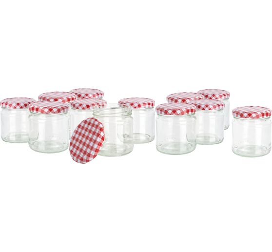 VBS Glazen met schroefdop "Rond", 170 ml