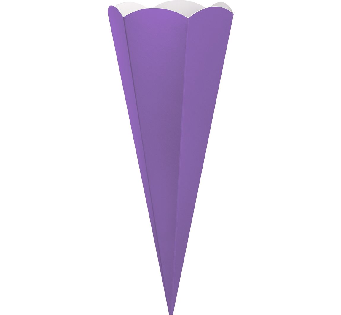 Schoolkegel uitgesneden - Violet