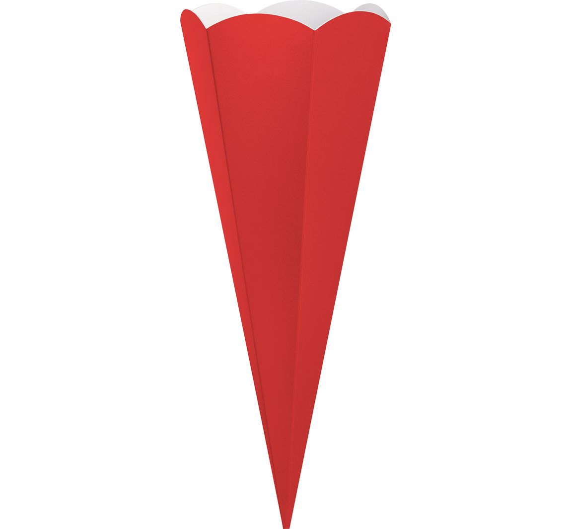 Schoolkegel uitgesneden - Rood