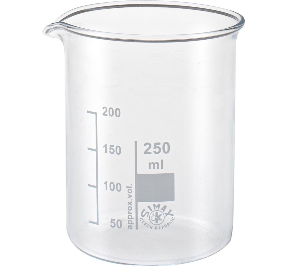 Glazen mengbeker met schaalverdeling - 250 ml