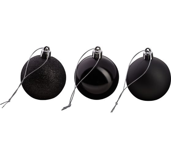 Kerstballen van kunststof, 12 stuks