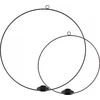 VBS Metalen ring "Moora -Cirkel" voor stokkaars Zwart