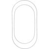 VBS Metal ring "Oval", set of 2 White