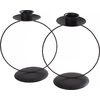 VBS Candle holder "Moora" to put for stick candle Black