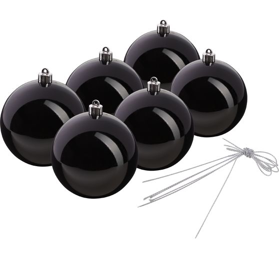 Kerstballen van kunststof, Ø 100 mm