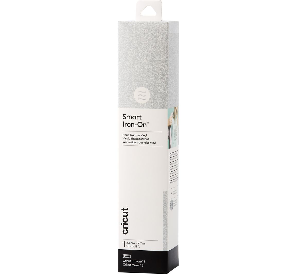 Cricut Ijzer-op-folie "Smart Iron-on", 33  x 270 cm - Glitter Silver
