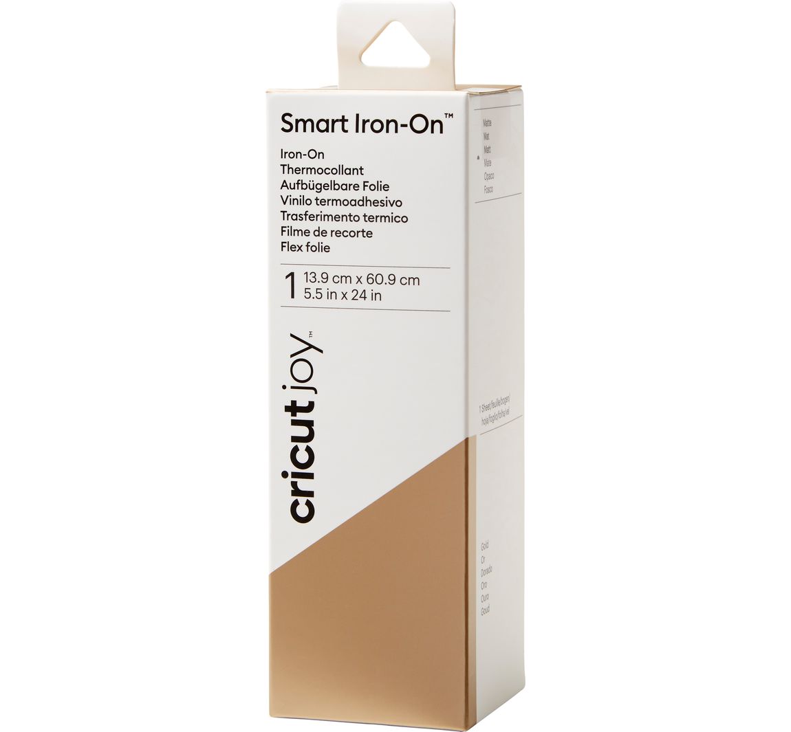Cricut Joy ijzer-op-folie "Smart Iron-On", 13,9 x 60,9 cm - Goud