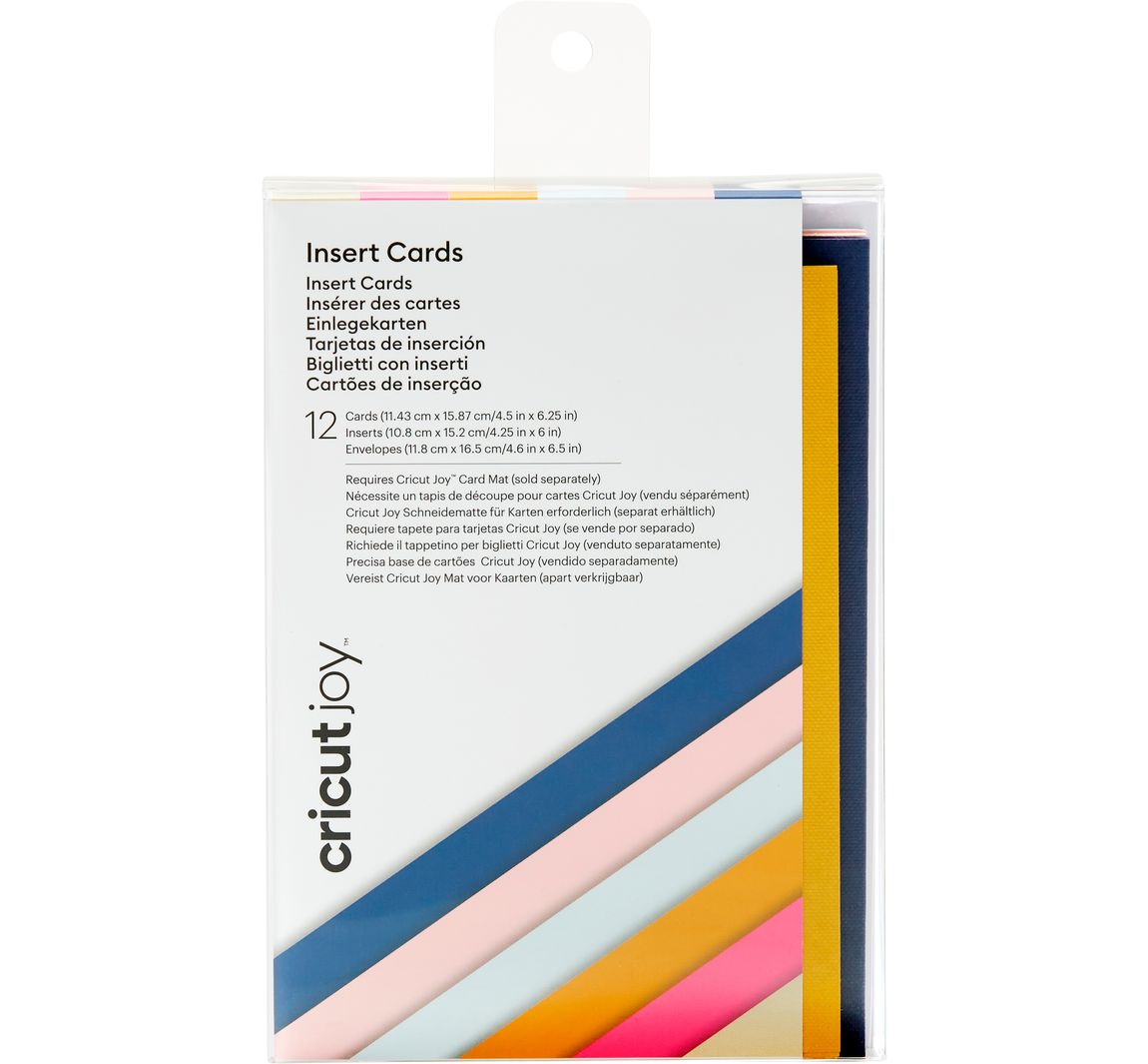 Cricut Joy dubbele kaarten met insteekhoezen & enveloppen "Insert Cards", 11,43 x 15,87 cm - Sensei Sampler