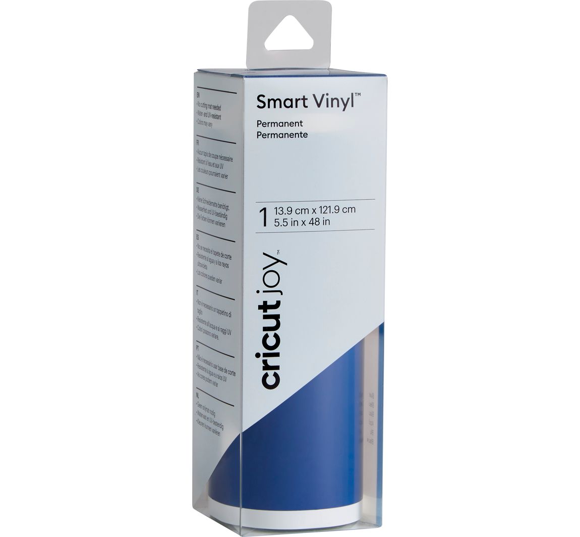 Cricut Joy zelfklevende vinyl folie - glanzend "Smart Vinyl - Permanent", 13,9 x 121,9 cm - Blue