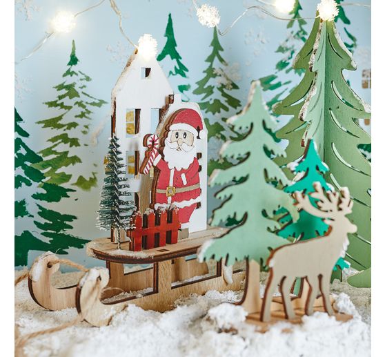 VBS Wooden building kit "Fir trees", set of 2