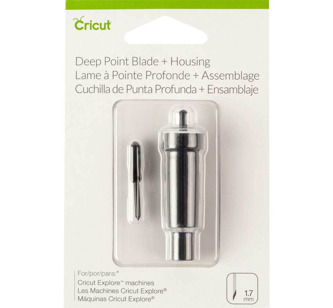 Cricut messen "Deep-Point" - met mesbehuizing/houder