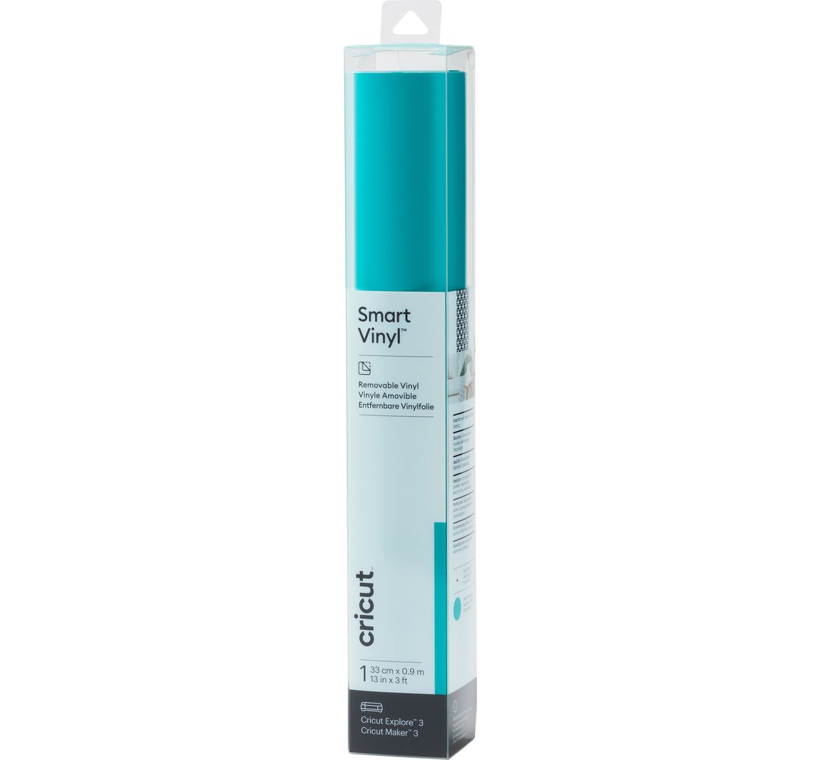 Cricut zelfklevende vinyl folie "Smart Vinyl - Removable", 33 x 90 cm - Aqua
