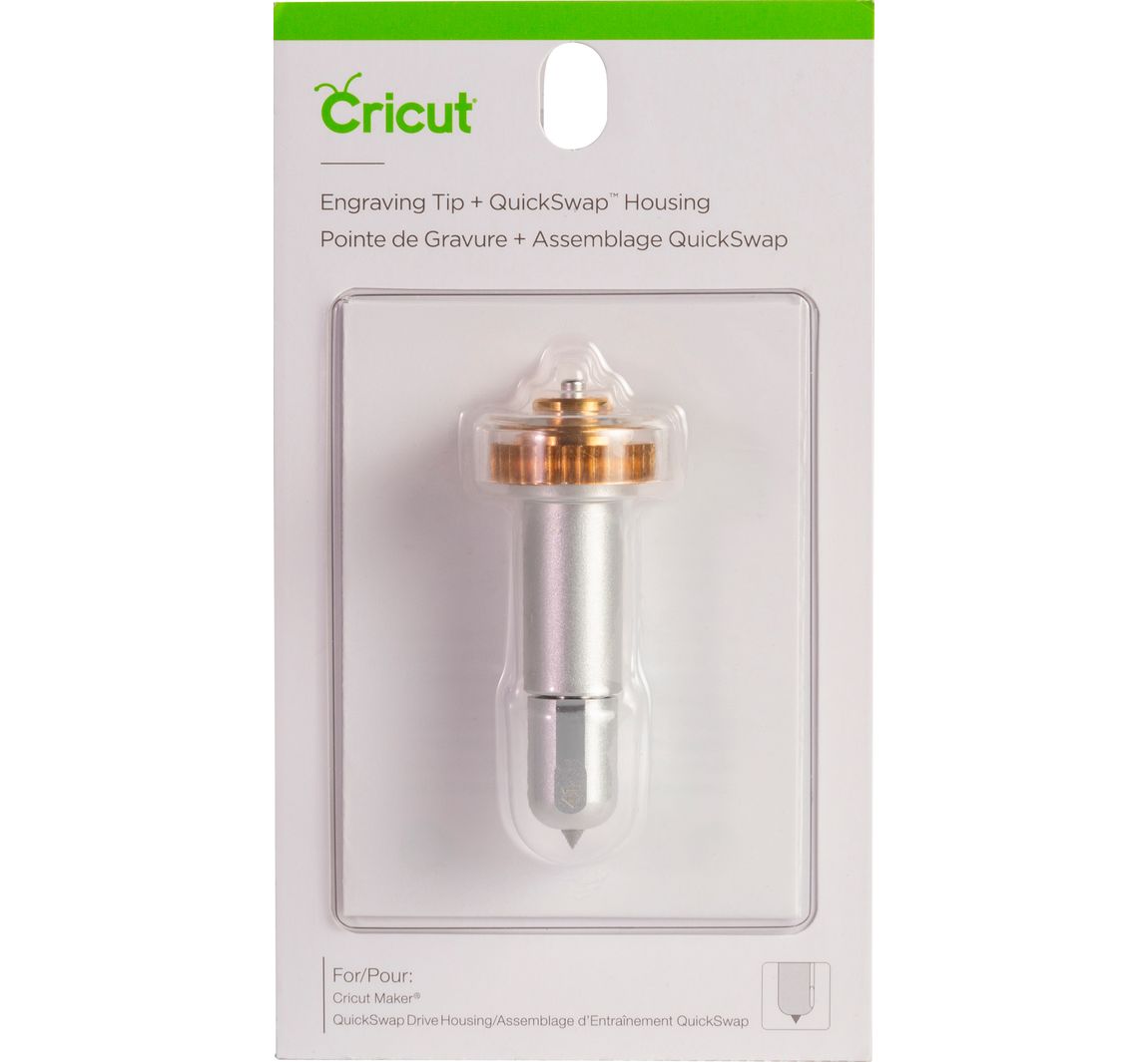 Cricut werktuig "Quickswap Tool -  Engraving Tip", graveertip  - met mesbehuizing/houder