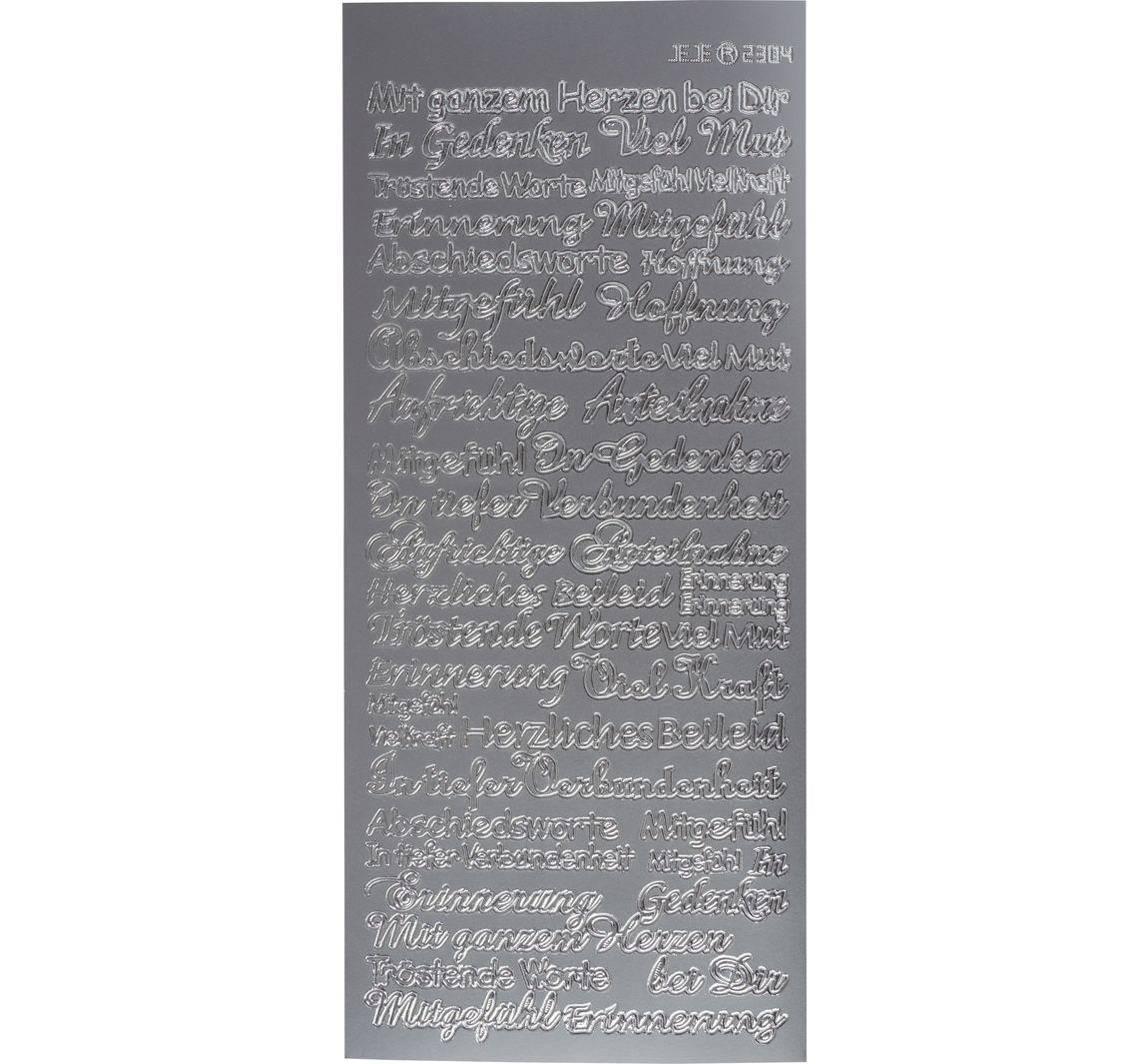 Reliëfsticker "Medeleven" - Zilver