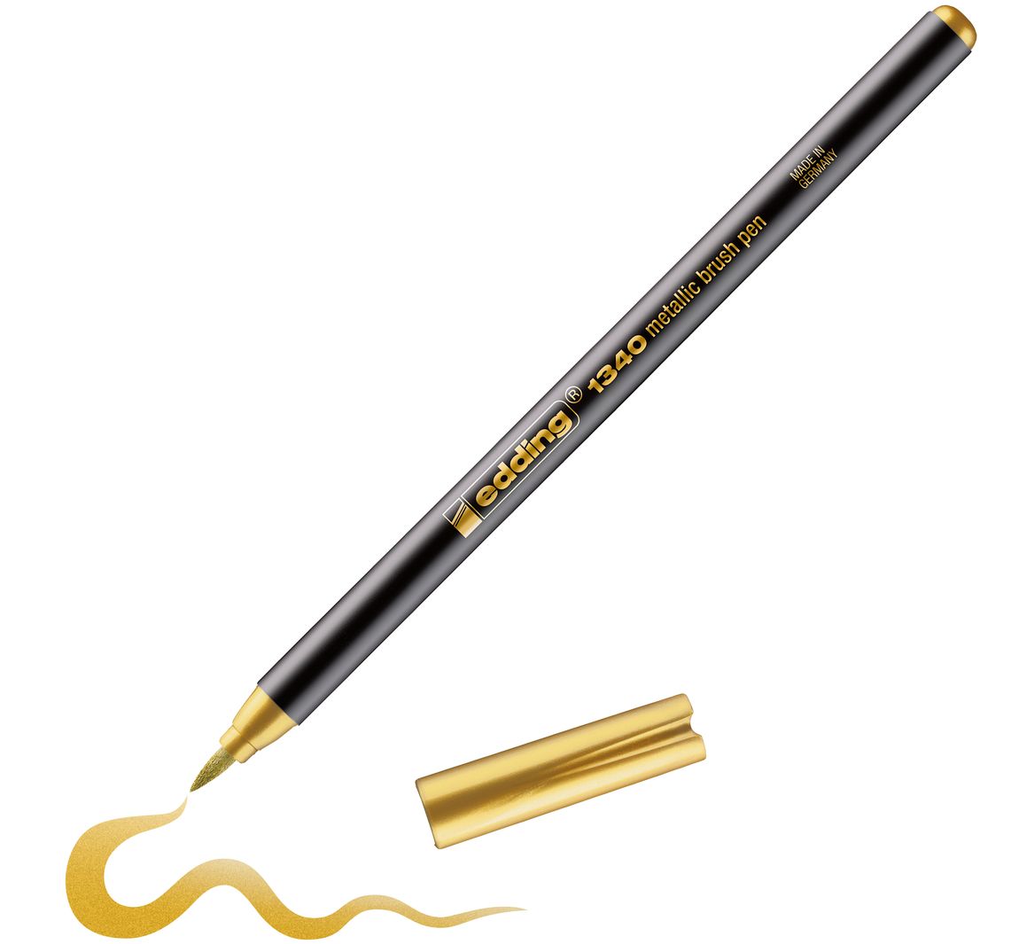 edding 1340 Penseelpen "Metallic" - Goud