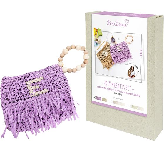 BeaLena DIY creatieve set "Paper ribbon clutch"