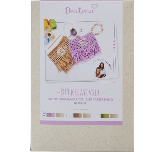 BeaLena DIY creatieve set "Paper ribbon clutch"