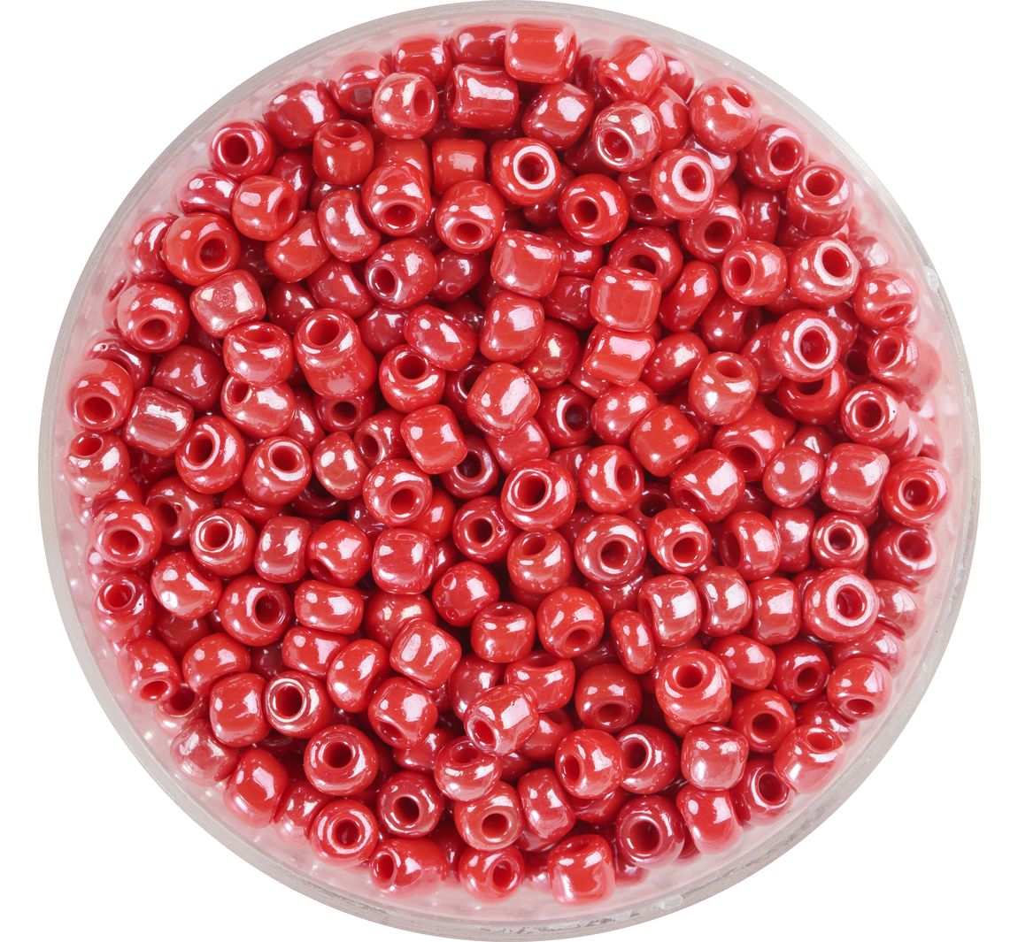 Rocailles "Parelmoer" - Rood