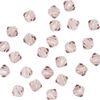 Glas geslepen glitterkralen, 4 mm Light Rose