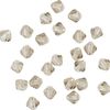 Glass cut glitter beads, 4 mm Black Diamond