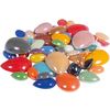 Glass mosaic stones "Diamond", colorful mix, approx. 180 g Drop
