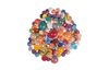 Glass mosaic stones "Diamond", colorful mix, approx. 180 g