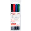 edding 361 Whiteboard marker "Ronde punt", 1 mm Set van 4