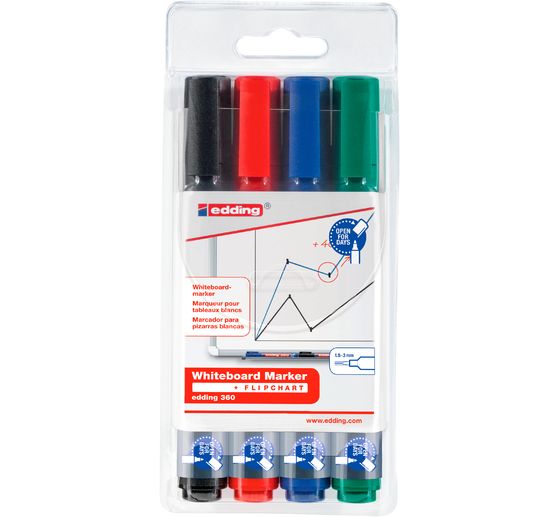 edding 360 Whiteboard marker "Ronde punt", 1,5-3 mm