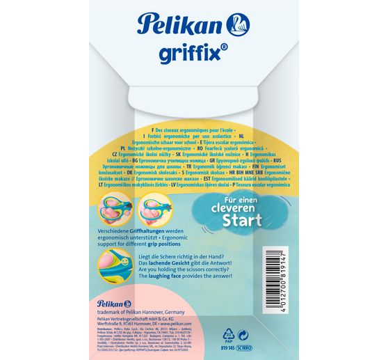 Pelikan School scissors "Griffix", round
