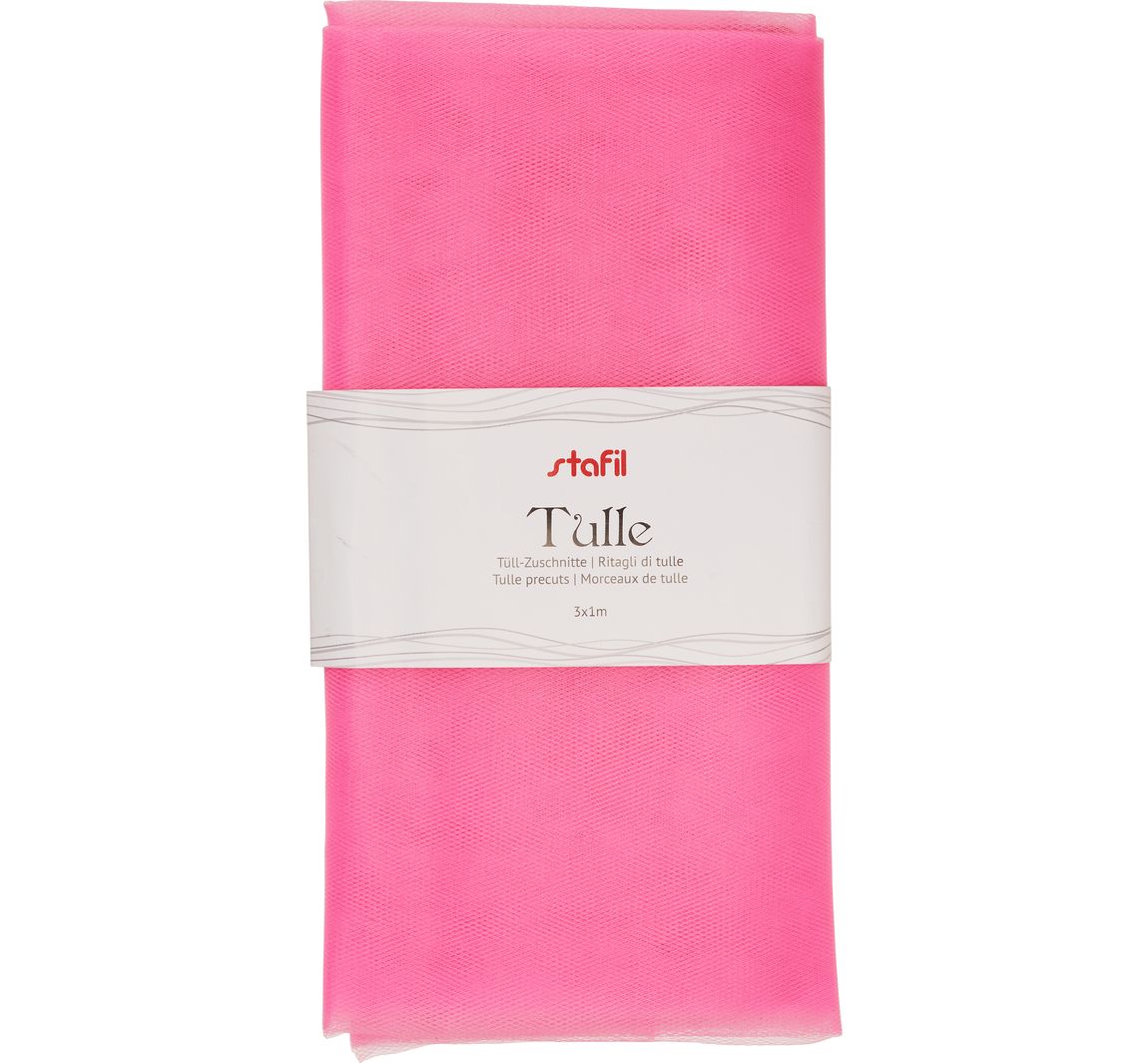 Tule lapje, 3 meter - Roze