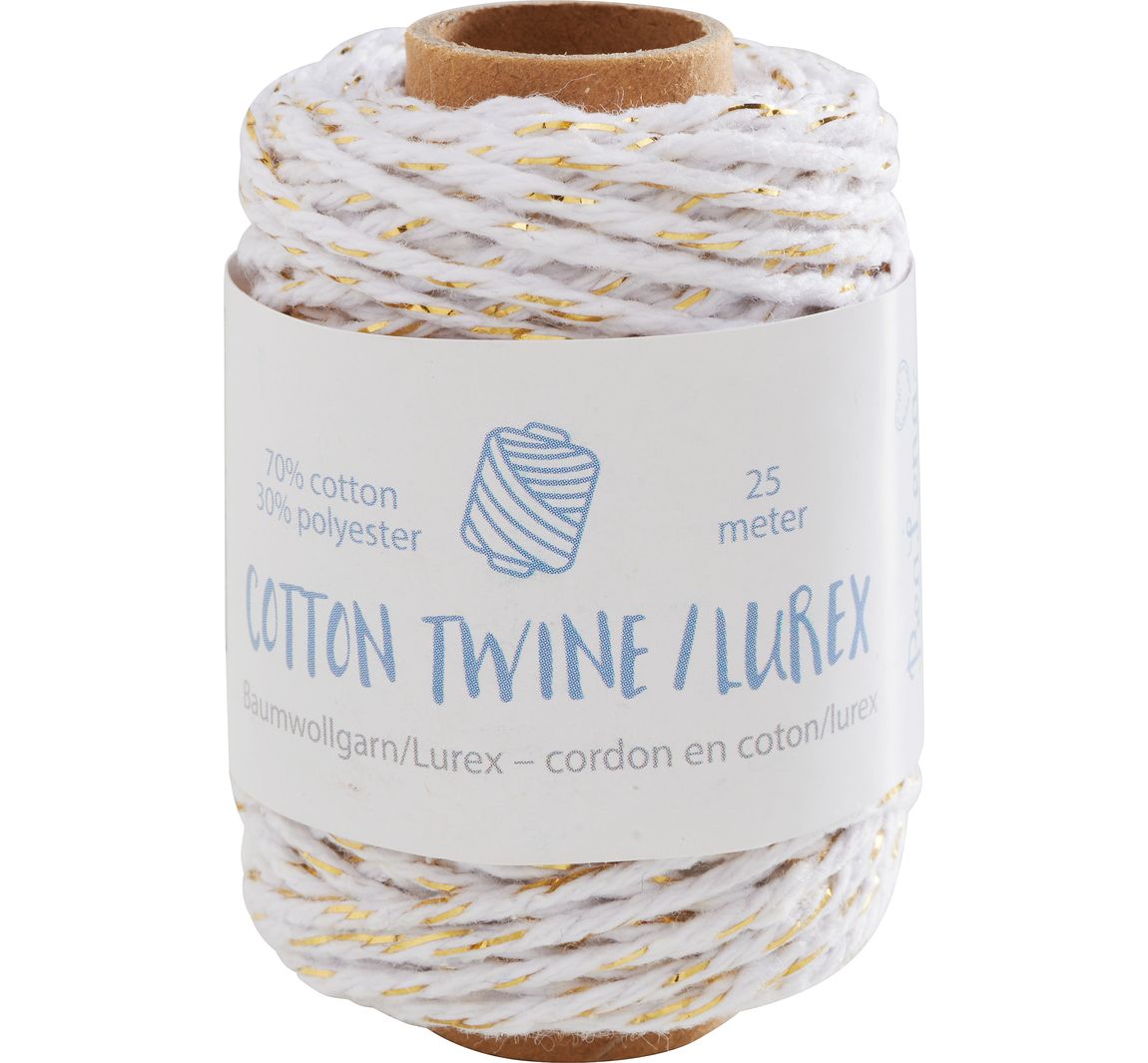Katoenen koord "Twist" - Wit