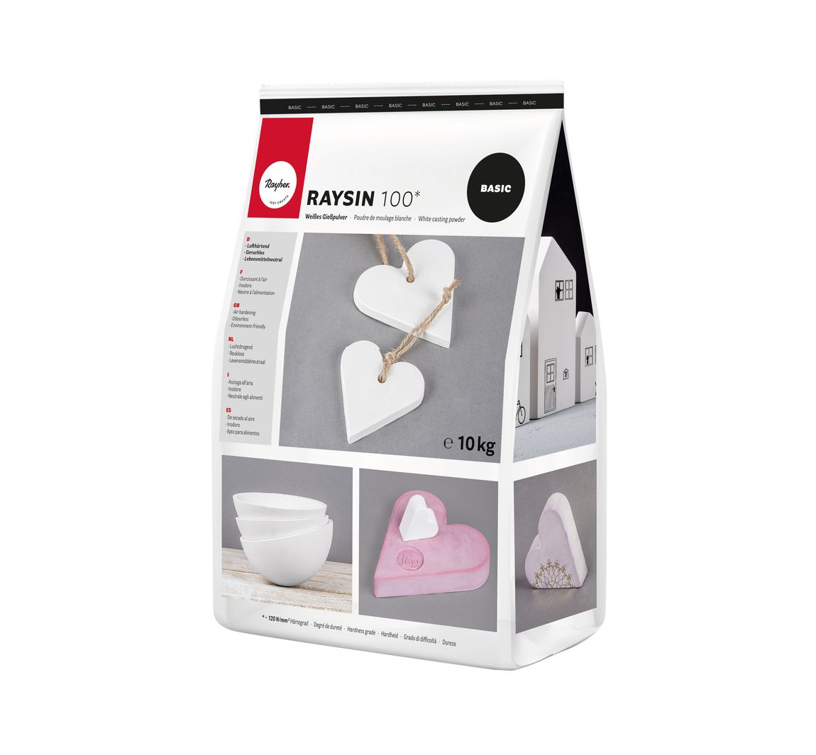 Gietpoeder "Raysin 100", wit - 10 kg