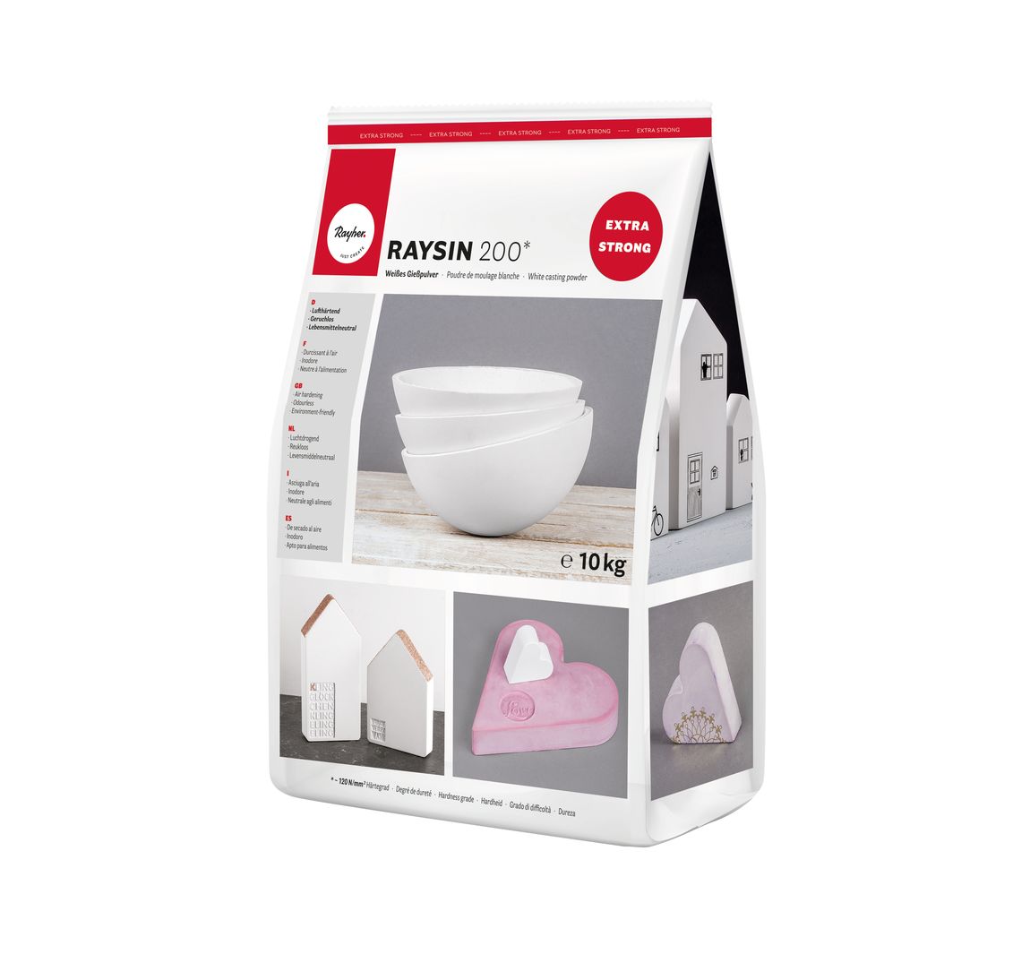 Gietpoeder "Raysin 200", wit - 10 kg