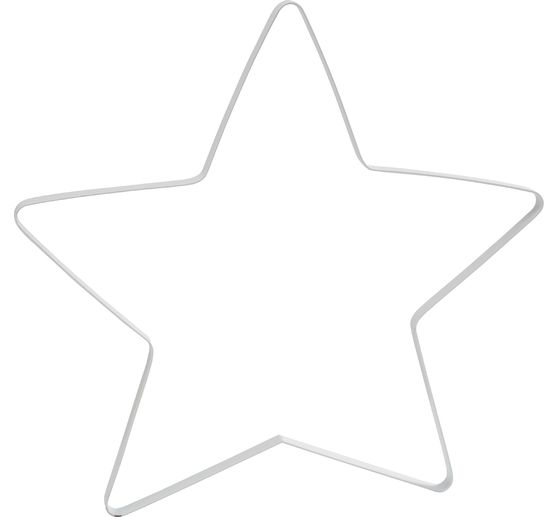 Metalen ring ster "Auri", wit