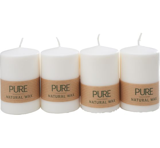 Pillar candle "Pure Natural Wax", Ø 6 x 9 cm