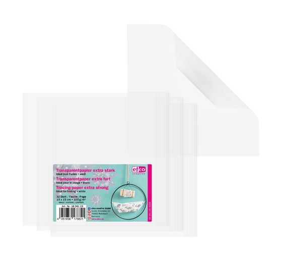 Vouw transparant papier "Extra sterk"